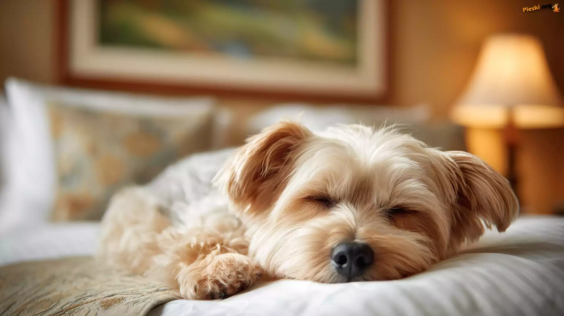 Yorkshire terrier, Śpiący, Pies